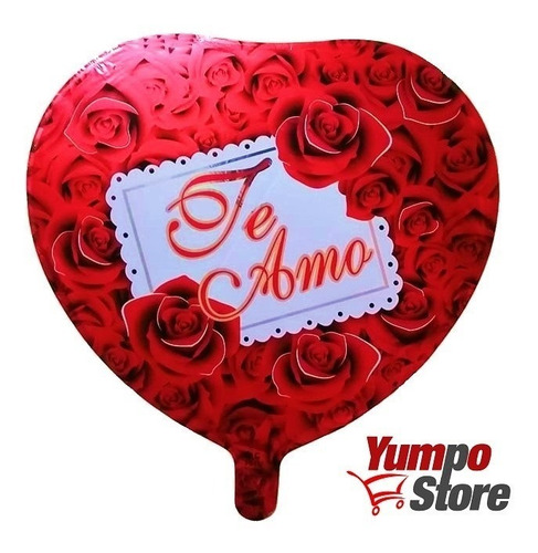 Pack 24 Globos Metalicos De Amor Te Amo Con Varillas