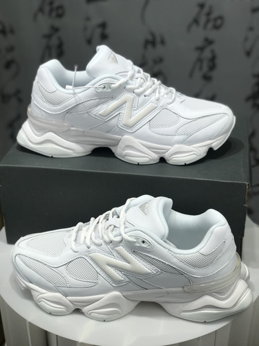 Tenis Hombre/mujer New Balance 9060 Blanco Zapatillas
