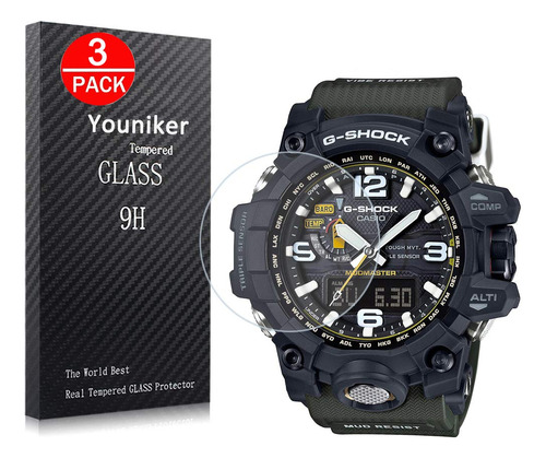 3 Pack Casio Gwg-1000 Protector Visualizacion Para