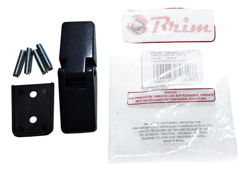 1x (uma) Dobradiça Tampa (traseira) Motor Puma Gts Gte Preto