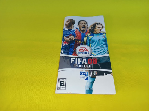 Manual Original Fifa 08 Soccer  Psp