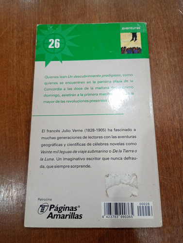 Libro Un Descubrimiento Prodigioso J. Verne Unidad 1998 N°26 (Usado)