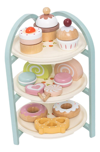 Soporte De Madera Para Pastel De Postre, Juego De