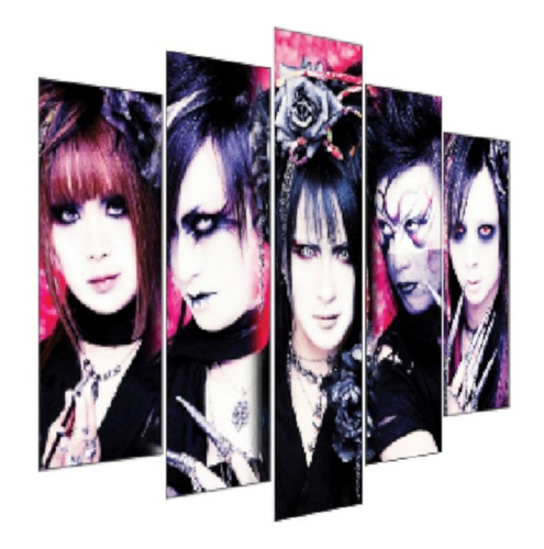 Kit Quadro Decorativo Sala Grande E Quarto J Pop Visual Kei