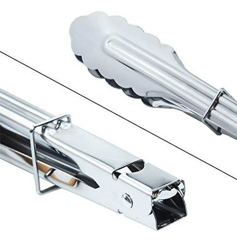 Pinzas Para Servir De Acero Inoxidable Hinmay, Para Asar, Co