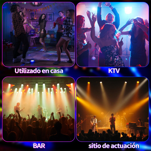 4 Cañon De Leds 36x3 Rgb Audio Rítmico Multicolor Dmx 4 Pz