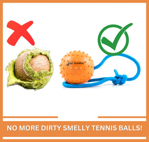 The Nero Ball Classic Tm - Bola K-9 En Una Cuerda De Recomp.