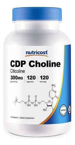 Nutricost Citicolina 300 Mg, 120 Caps,