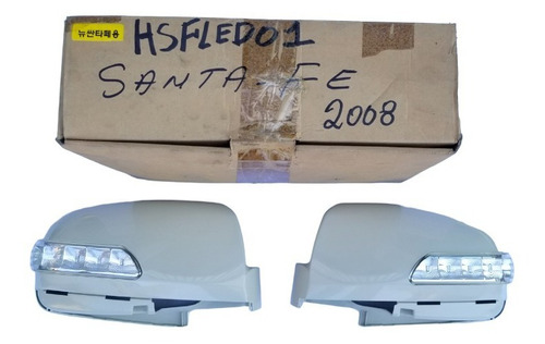 Carcaza Mica Retrovisor Santa Fe 2008 Con Luz De Cruce