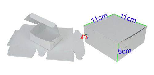 25 Cajas Blanco Para Domicilios De 11x11x5cm