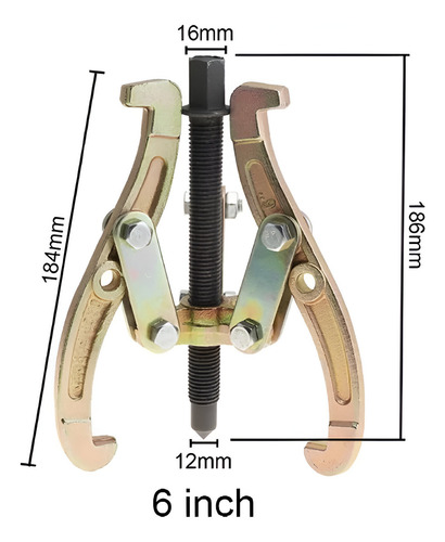 Extractor Engranes Poleas Reversible Forja Brazos 6 Pulgadas