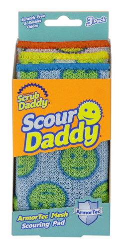 Esponja Scrub Daddy SCOUR DADDY de polimero 3 u pack x 3