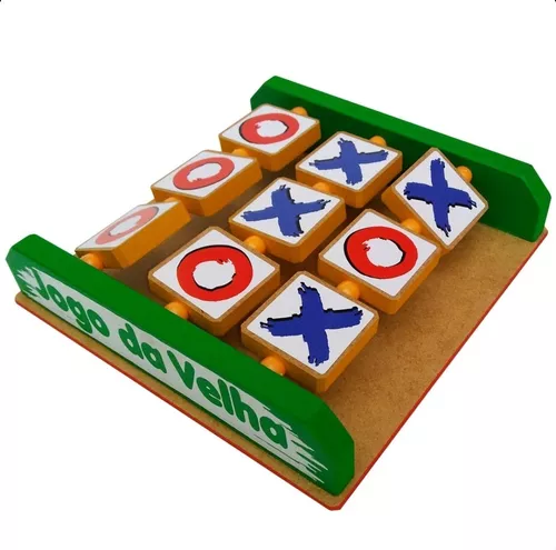 Jogo da Velha MDF Recreativos Melhores Brinquedos Educativos Para as  Crianças e colchonetes. Conheça a PlayHobbies