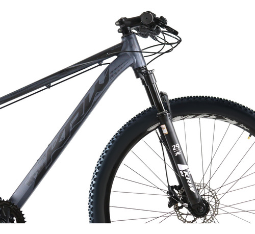 Bicicleta Aro 29 Krw Alum 27vel Shimano Acera Hid Trava Kr10 Cor Grafite/Preto
