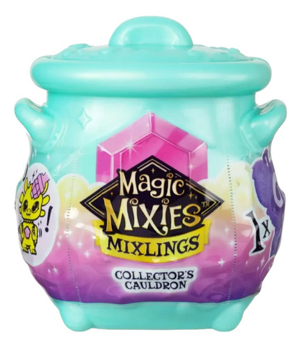 Caldero Mágico Mixies Fizz And Reveal Mixlings X1 Sorpresa Color Agua Personaje Collectors Cauldron