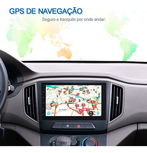 Central Multimídia Honda City 2009 Android Gps Usb Bluetooth