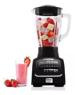 Licuadora Infinyforce Xl 2.2l Vaso Vidrio 10 Vel T-fal Color Negro