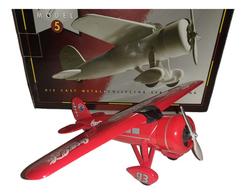 1932 Lockheed Vega Model 5 Avion De Metal Escala 1/32 Racing