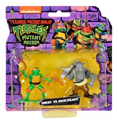 Tortugas Ninja Caos Mutante Pack X2 Mini Figuras + Acc 83310