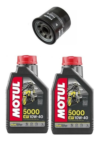 Combo 2 Óleo Motul 5000 10w40 + Filtro Fram Gsx 750 Vstrom