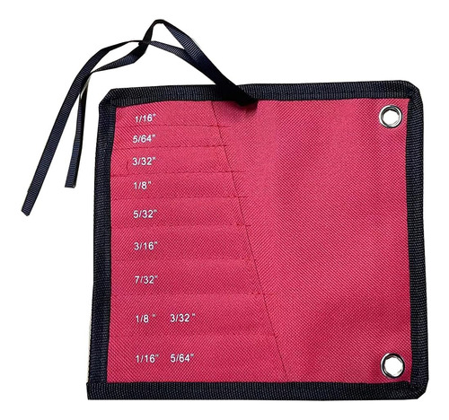 9 Bolsillos Roll Pin Punch Set Bolsa De Almacenamiento, Pequ