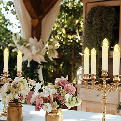 Velas Sin Llama, 12 Luces Led Parpadeantes Que Funcionan Con