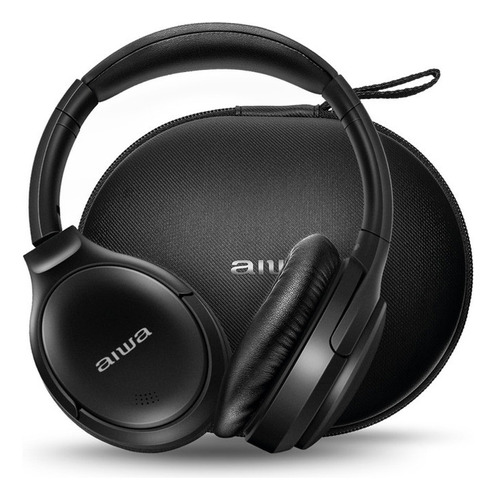 Fone De Ouvido Headphone Bluetooth Aiwa Aws-hp-01-b Bivolt Cor Preto Cor da luz n/a