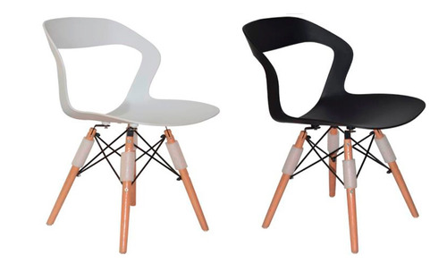 Silla Estilo Moderno Madera Eames