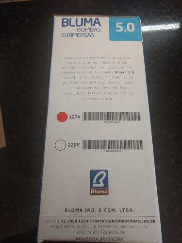 Bomba Submersa Vibratória Fe 500 127 Volts