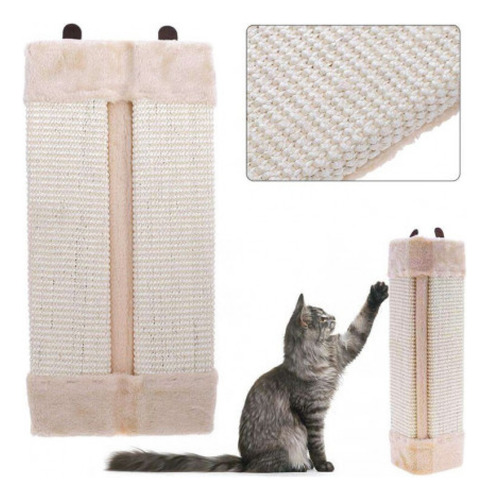Rascador Esquinero Protector Sillon Pared Para Gato Mascota