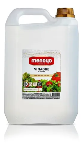 comprar Vinagre X 5 Litros Menoyo Sin Tacc 5% - Excelente Calidad