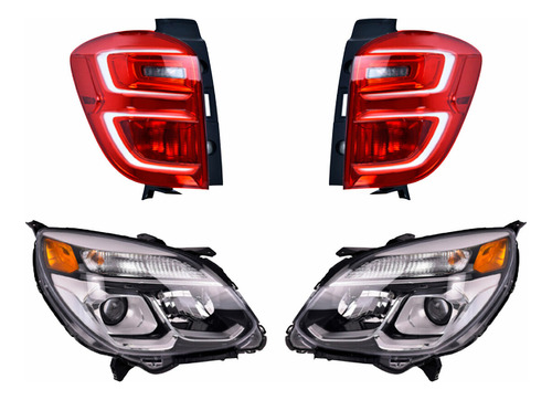 Set Calaveras + Faros Depo Chevrolet Equinox 2016-2017