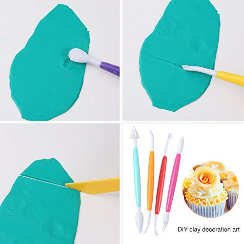 17 Pieces Plastic Kids Clay Tools Ceramic Pottery Tool ...