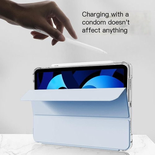 For Huawei Matepad 11.5s Funda Tríptico Transparente Blue ,