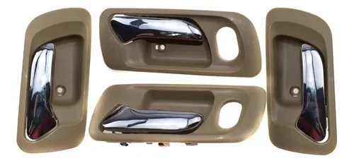 Par De Manijas Interiores Delanteras En Beige Para Honda Accord 4 Puertas (1998-2004)