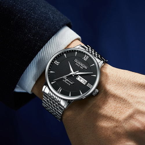 Guanqin Reloj De Pulsera Luminoso Con Calendario Para Hombre