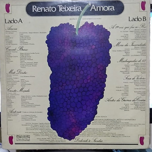 Lp Renato Teixeira Amora Com Encarte (Usado)
