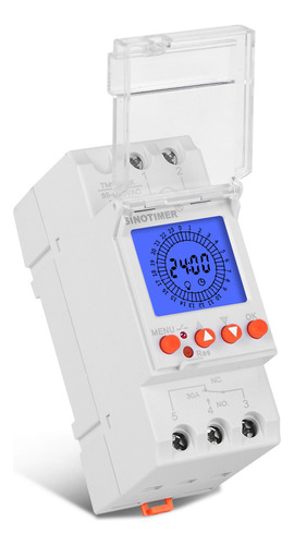 Interruptor Temporizador Digital 24 Horas Lcd 85-265v Progra