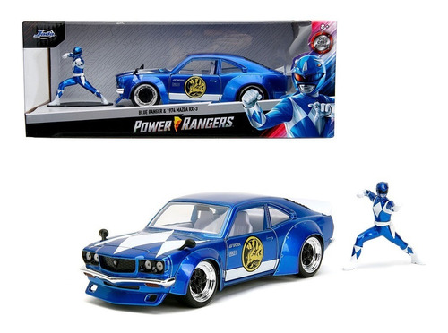 1974 Mazda Rx-3 Y Power Rangers Azul Jada 1:24