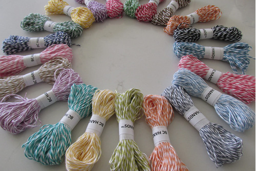 Bakers Twine 15 Color Yarda Carrete