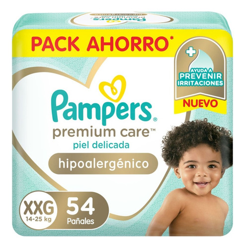 Pampers Premium Care Pack Ahorro Sin Género Tamaño Xxg 54un