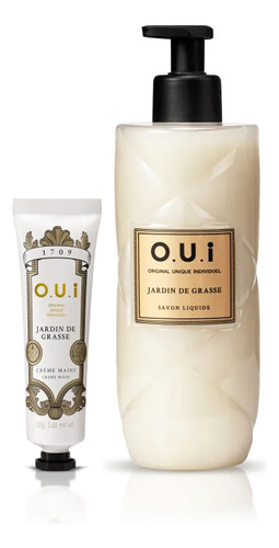 Combo O.u.i Jardin De Grasse: Sabonete Líquido 400ml + Creme