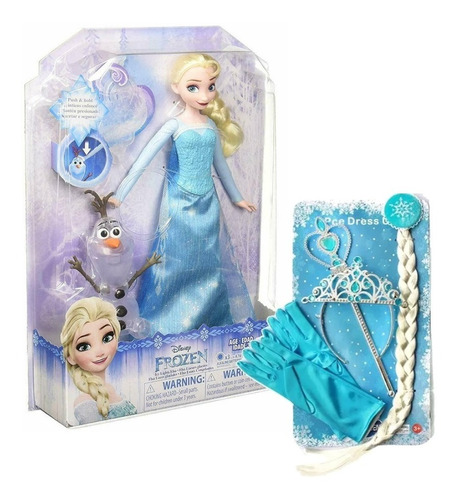 Muñeca Elsa Frozen Vestido Musical  - Hasbro + Set Princesa