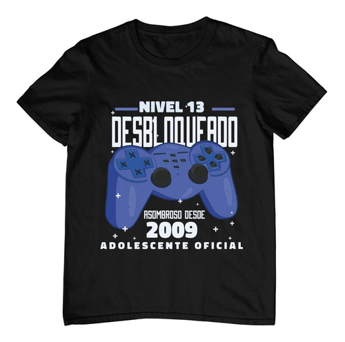 Playera Personalizada De Cumpleaños - Año Y Edad - Gamer