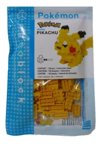 Nanobloks Pokémon 3 Pack Pikachu, Snorlax , Pinzas