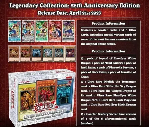 Yu-Gi-Oh! Legendary Collection 25th Anniversary Box Edition | Envo gratis Yu-Gi-Oh! Legendary Collection 25th Anniversary Box Edition | Envo gratis