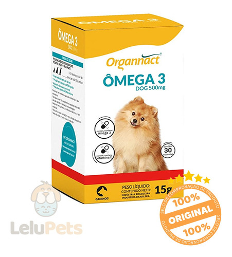 Suplemento Vitamínico Para Cachorro Ômega 3 Dog 500mg