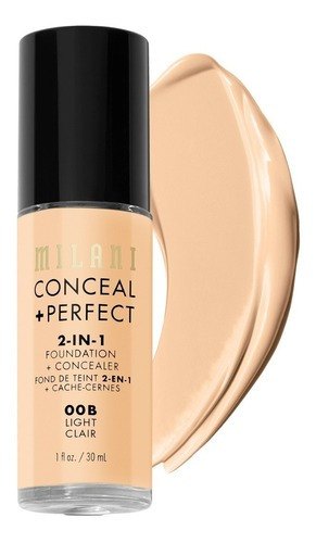 Base de maquillaje lĂquida ligera Milani Conceal Perfect tone 00b, 30 ml