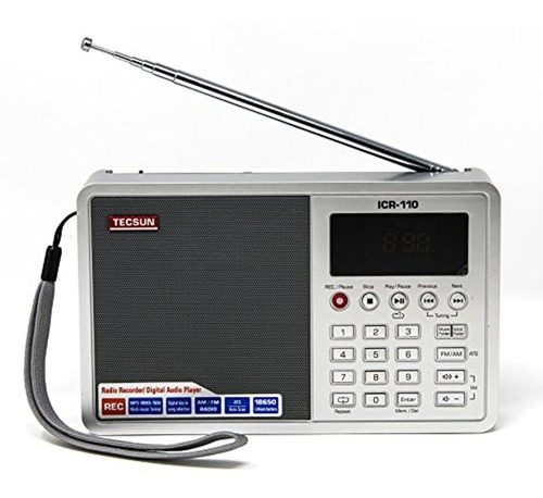 Tecsun Icr-110 Am Fm Radio Usb Mp3 player Parlante Gr
