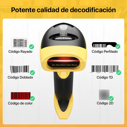 Lector Código Qr Barras Netum L8bl Pro Inalámbrico Bluetooth